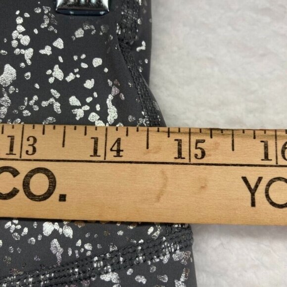 Sweaty Betty London Womens Leggings Size 12 Gray Goddess Terrazzo Foil - Picture 8 of 10